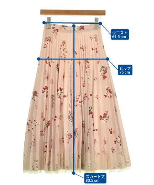 RED VALENTINO（ヴァレンティノレッド）ひざ丈スカート ピンク サイズ:40(M位) レディース/2200672911606