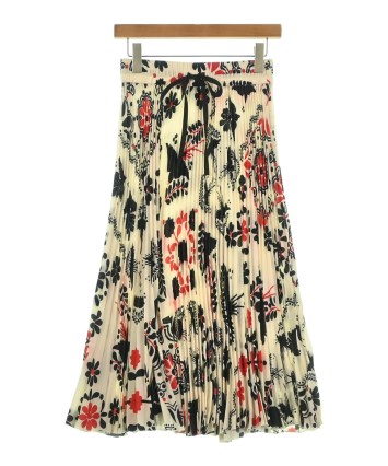 valentino スカート RED VALENTINO（ヴァレンティノレッド）ひざ丈スカート 白 サイズ:40(M