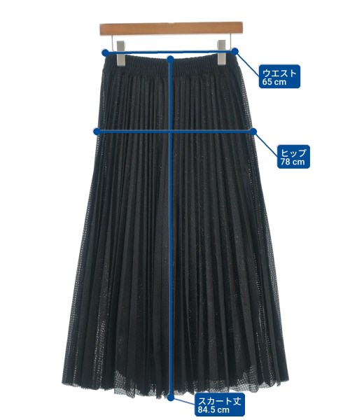 RED VALENTINO（ヴァレンティノレッド）ロング・マキシ丈スカート 黒 サイズ:XS レディース/2200704125308