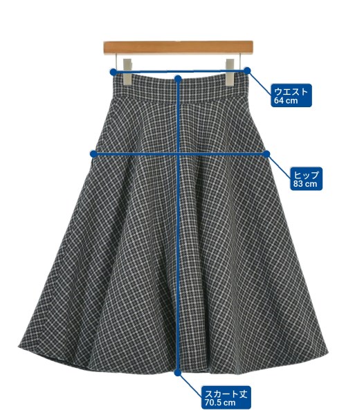 RED VALENTINO（ヴァレンティノレッド）ロング・マキシ丈スカート グレー サイズ:38(S位) レディース/2200672245015