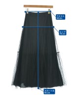 RED VALENTINO（ヴァレンティノレッド）ロング・マキシ丈スカート 黒 サイズ:38(S位) レディース/2200732144029