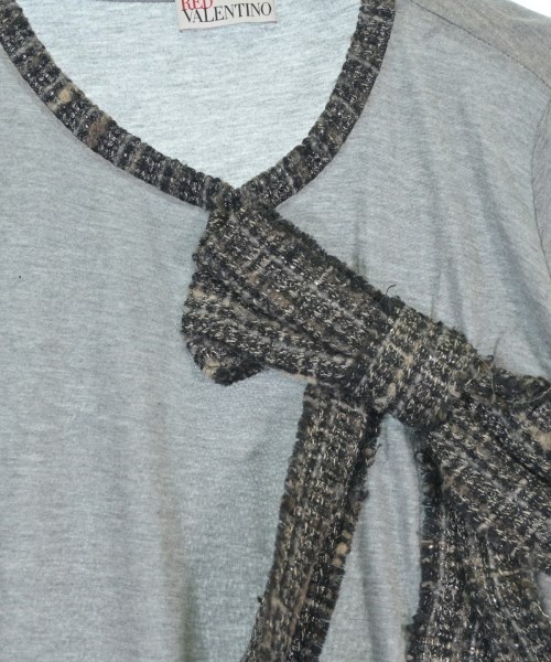 RED VALENTINO（ヴァレンティノレッド）Tシャツ・カットソー グレー サイズ:XS レディース/2200686336044