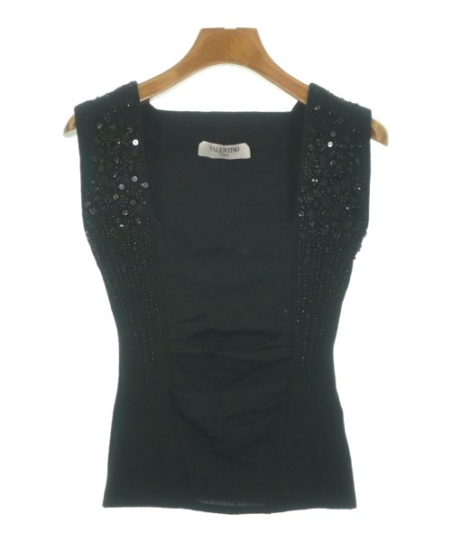 VALENTINO ROMA(ヴァレンティノローマ)ベスト/ノースリーブ 黒 サイズ:40(M位)/2200653887524