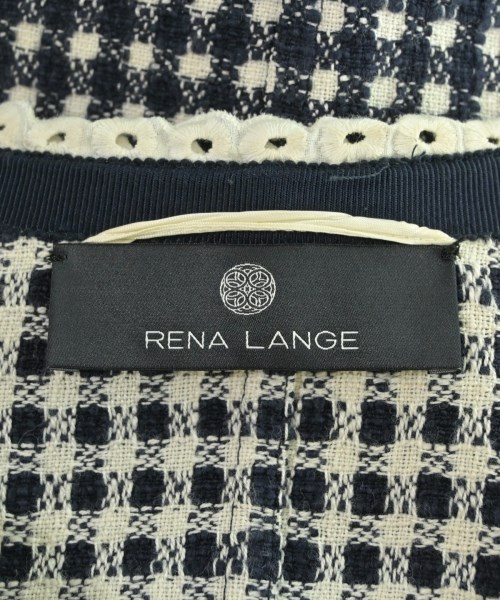 RENA LANGE（レナ　ランゲ）ノーカラージャケット 紺 サイズ:44(L位) レディース/2200606354028