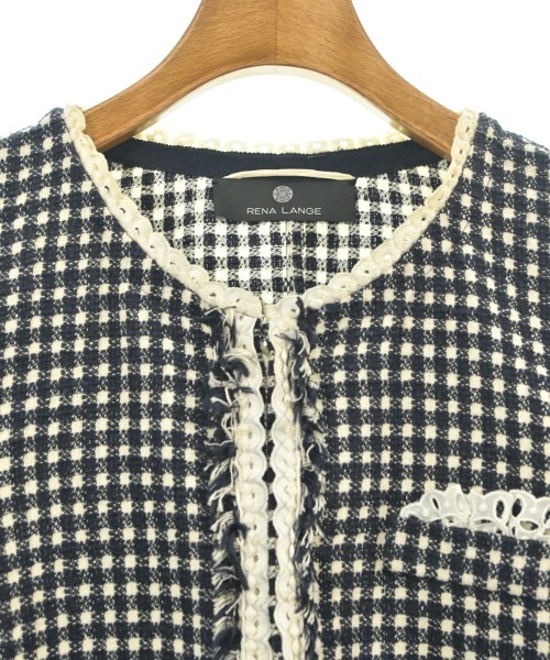 RENA LANGE（レナ　ランゲ）ノーカラージャケット 紺 サイズ:44(L位) レディース/2200606354028