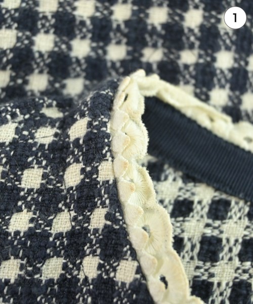 RENA LANGE（レナ　ランゲ）ノーカラージャケット 紺 サイズ:44(L位) レディース/2200606354028