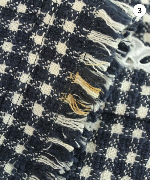 RENA LANGE（レナ　ランゲ）ノーカラージャケット 紺 サイズ:44(L位) レディース/2200606354028