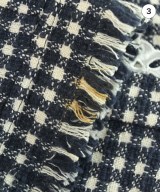 RENA LANGE（レナ　ランゲ）ノーカラージャケット 紺 サイズ:44(L位) レディース/2200606354028