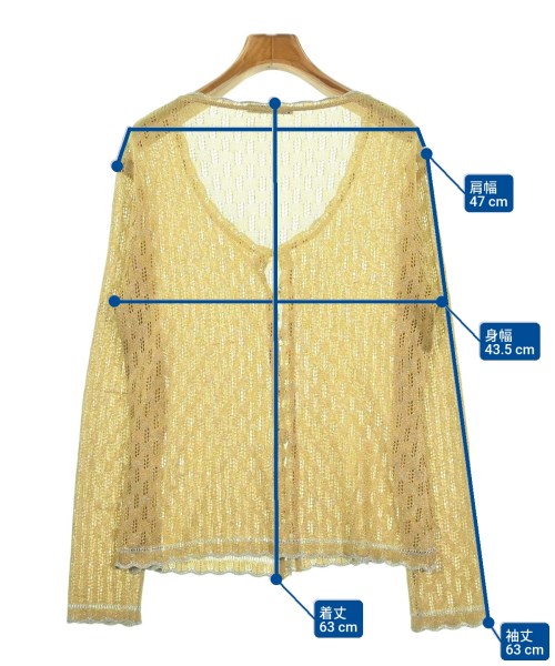 RENA LANGE（レナ　ランゲ）カーディガン ゴールド サイズ:-(M位) レディース/2200677871134
