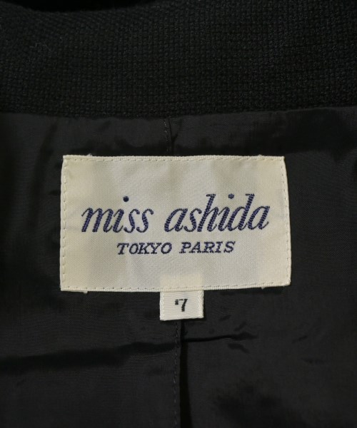 miss ashida（ミス　アシダ）ノーカラージャケット 黒 サイズ:7(S位) レディース/2200629376069