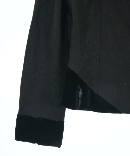miss ashida（ミス　アシダ）ノーカラージャケット 黒 サイズ:7(S位) レディース/2200629376069