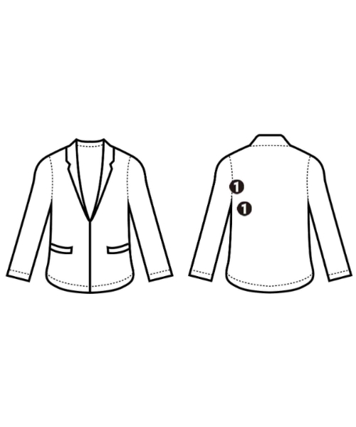 miss ashida（ミス　アシダ）カジュアルジャケット 紺 サイズ:7(XS位) レディース/2200641855016