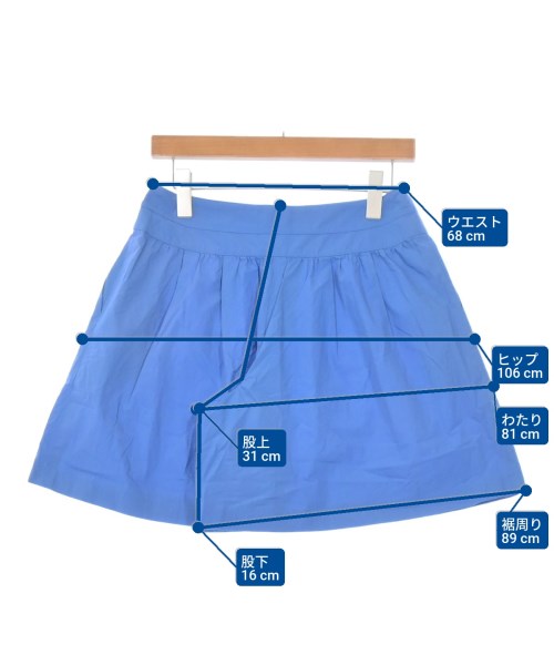 miss ashida（ミス　アシダ）ショートパンツ 青 サイズ:9(M位) レディース/2200655083047