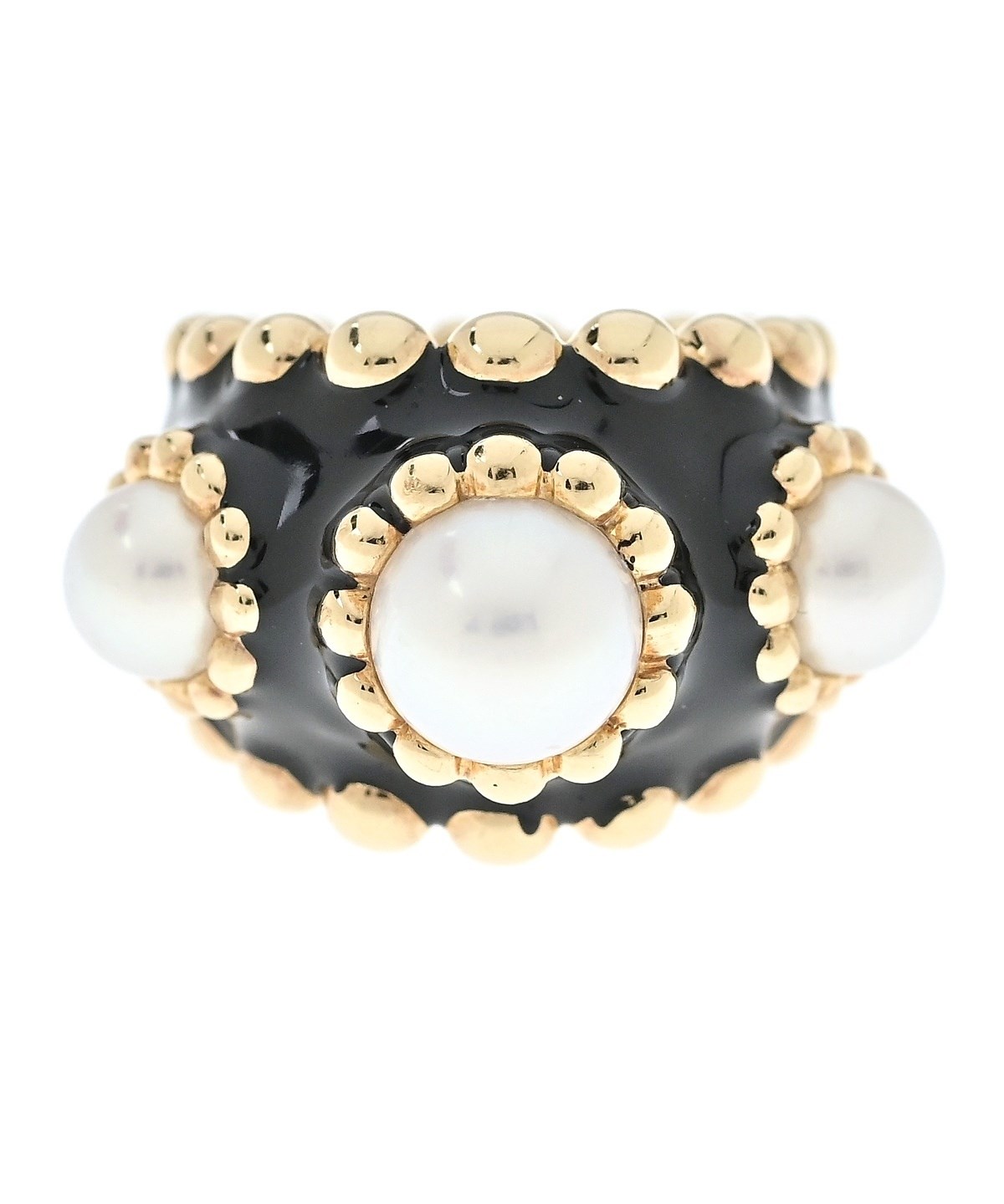 CHANEL（シャネル）リング 黒 サイズ:48 レディース/2200662646747