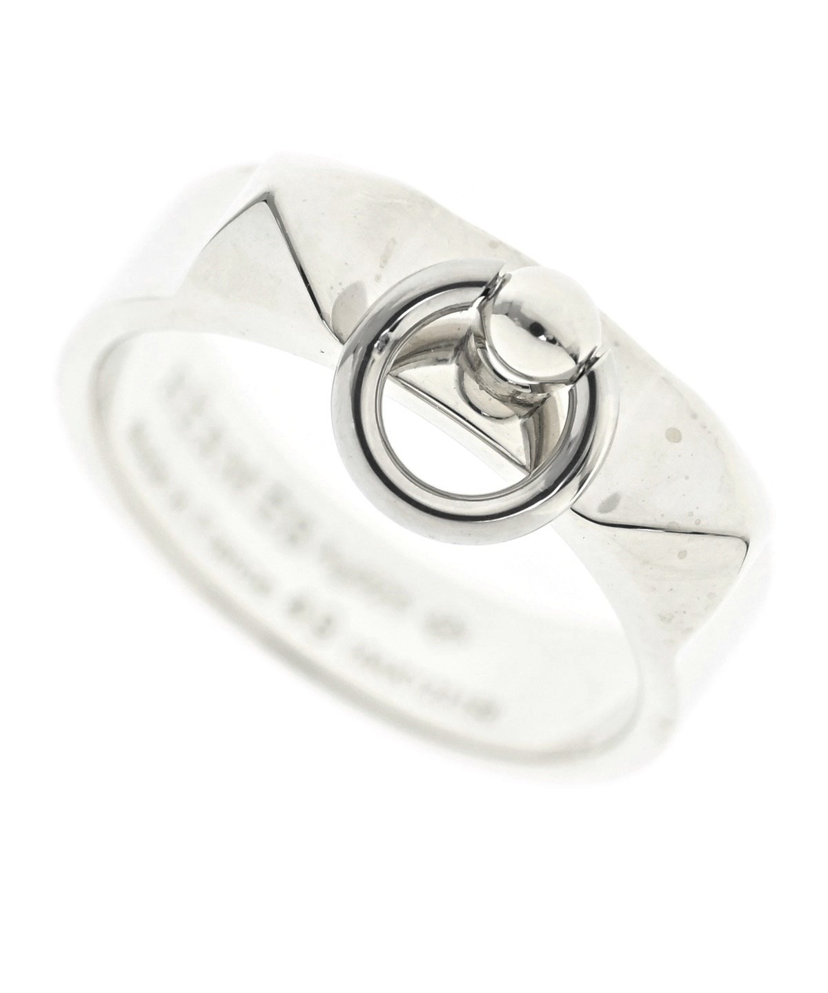 HERMES シルバー ロゴリング HERMES（エルメス）リング シルバー サイズ:49 レディース