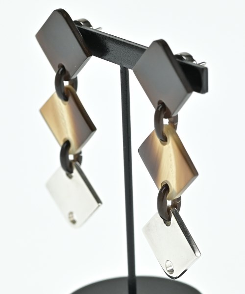 HERMES（エルメス）ピアス 茶 サイズ:- レディース/2200654620182