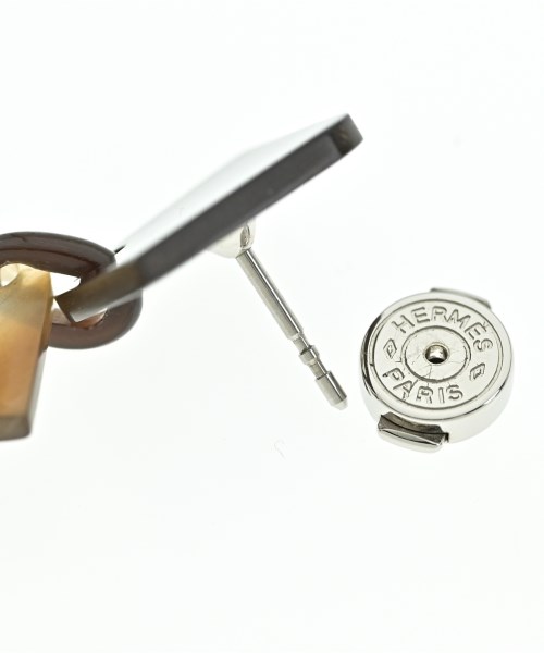 HERMES（エルメス）ピアス 茶 サイズ:- レディース/2200654620182