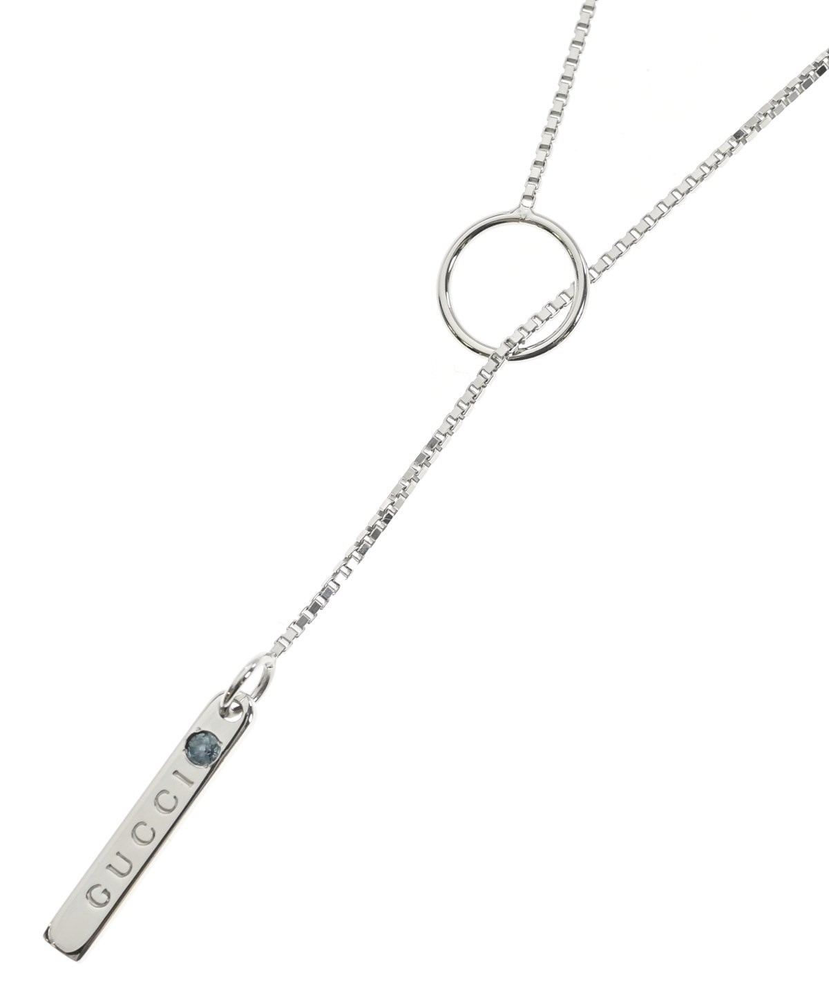 グッチ　ネックレス 楽天市場】グッチ ネックレス GUCCI スクエア プレート シルバー