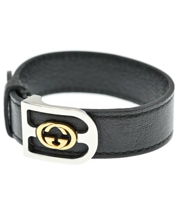 GUCCI（グッチ）ブレスレット・バングル 黒 サイズ:- レディース