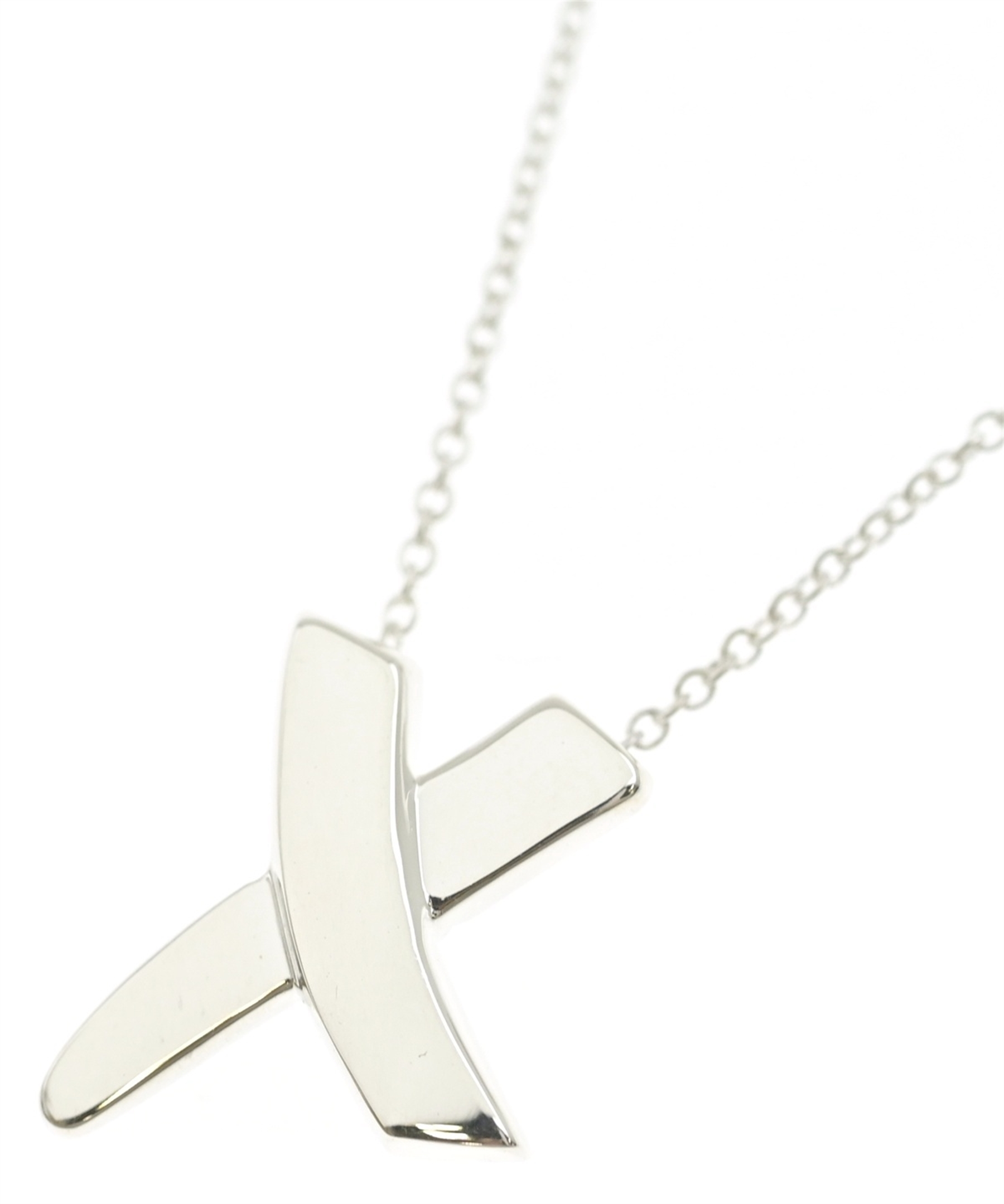 ティファニー ネックレス スクラブル シルバー925 ジグザグ 全長42cm TIFFANY & CO.（ティファニー）ネックレス シルバー サイズ