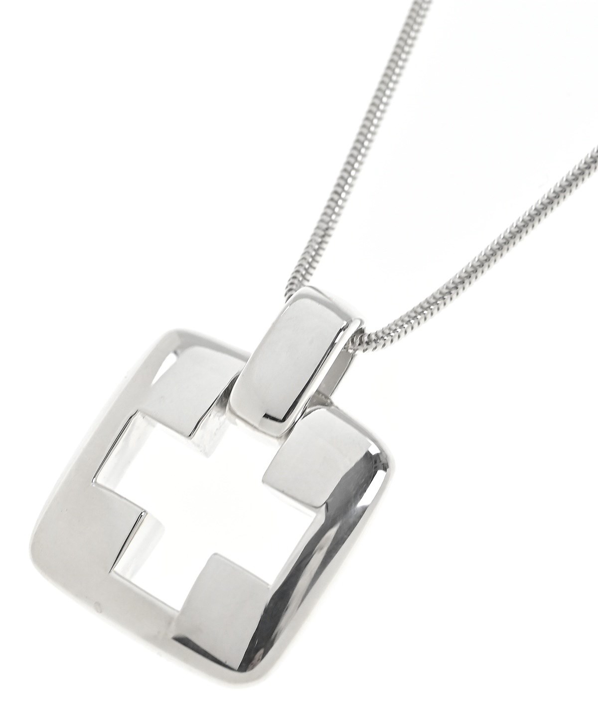 Tiffany & Co. シルバー スクエアペンダントネックレス TIFFANY & CO.（ティファニー）ネックレス シルバー サイズ