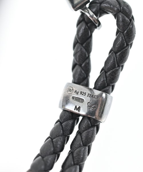 BOTTEGA VENETA（ボッテガヴェネタ）ブレスレット・バングル 黒 サイズ:M レディース/2200679855040