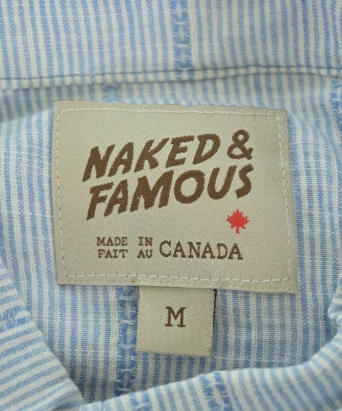 NAKED & FAMOUS DENIM（ネイキッドアンドフェイマスデニム）カジュアルシャツ 青 サイズ:M メンズ/2200709045014