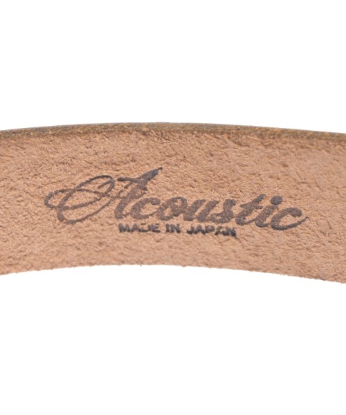 acoustic（アコースティック）ベルト 茶 サイズ:- メンズ/2200616430033