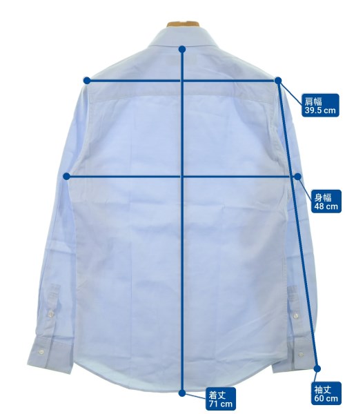 THE TWELVE（ザトゥエルヴ）カジュアルシャツ 青 サイズ:46(M位) メンズ/2200632965083