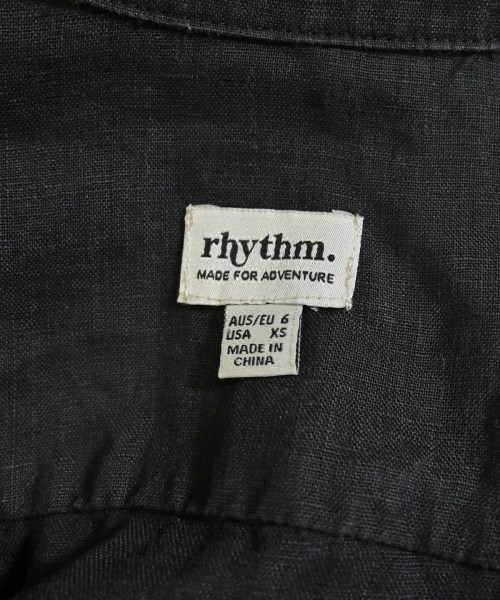 RHYTHM（リズム）カジュアルシャツ 黒 サイズ:XS レディース/2200700334025