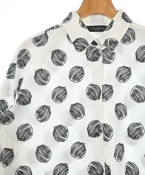 PIAZZA SEMPIONE（ピアッツァセンピオーネ）カジュアルシャツ 白 サイズ:42(M位) レディース/2200608323084