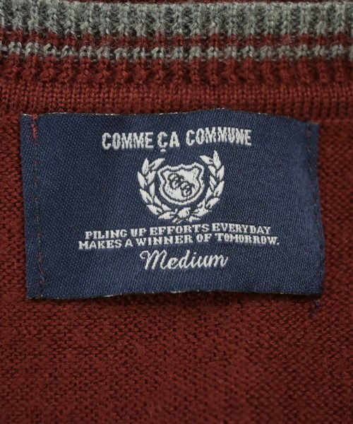 COMME CA COMMUNE（コムサコミューン）ベスト 赤 サイズ:M メンズ/2200664127046