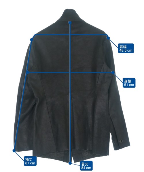 ISAAC SELLAM（アイザックセラム）ライダース 黒 サイズ:M メンズ/2200638109030