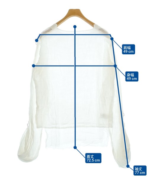 666（トリプルシックス）カジュアルシャツ 白 サイズ:M メンズ/2200646333458