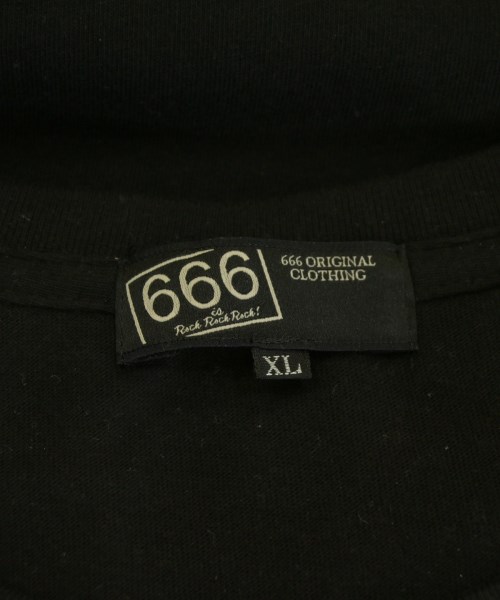 666（トリプルシックス）Tシャツ・カットソー 黒 サイズ:XL メンズ/2200715704011