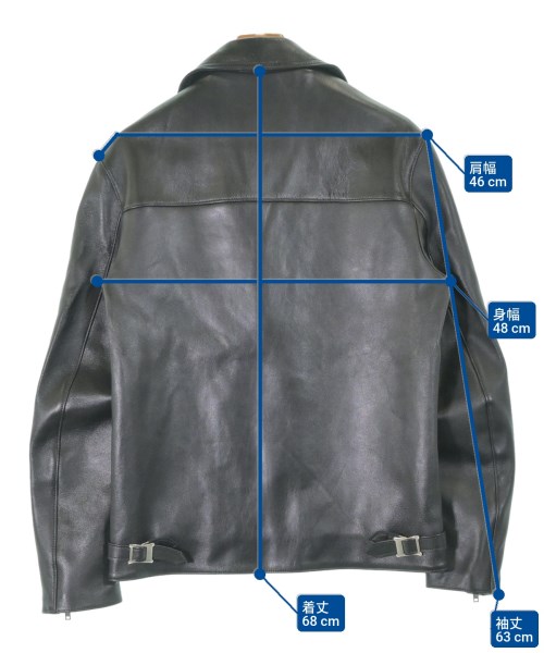 666（トリプルシックス）ライダース 黒 サイズ:38(M位) メンズ/2200663341085