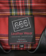 666（トリプルシックス）ライダース 黒 サイズ:38(M位) メンズ/2200663341085