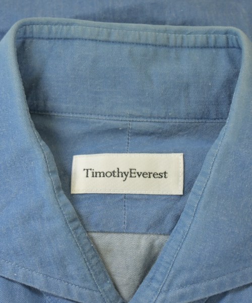 TIMOTHY EVEREST（ティモシーエベレスト）カジュアルシャツ 青 サイズ:L メンズ/2200681832060