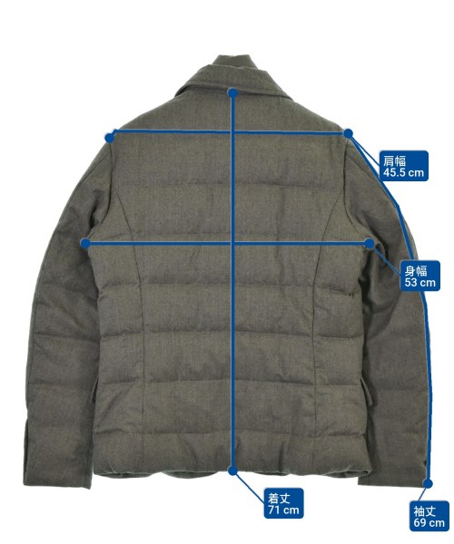 HETREGO（エトレゴ）ダウンジャケット/ダウンベスト グレー サイズ:48(L位) メンズ/2200641758010