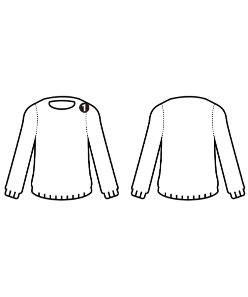 SARA LANZI（サラランツィ）ニット・セーター グレー サイズ:M レディース/2200623320143