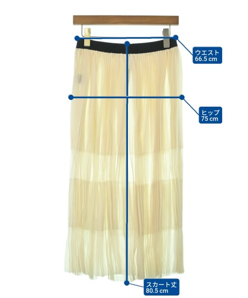 SARA LANZI（サラランツィ）ロング・マキシ丈スカート 白 サイズ:M レディース/2200674446083