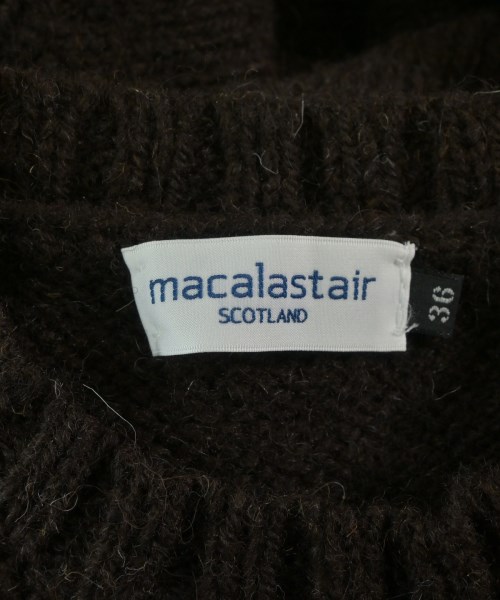 MACALASTAIR（マカラスター）ニット・セーター 茶 サイズ:36(XS位) レディース/2200718277024
