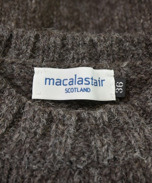MACALASTAIR（マカラスター）ニット・セーター 茶 サイズ:36(S位) メンズ/2200691225036