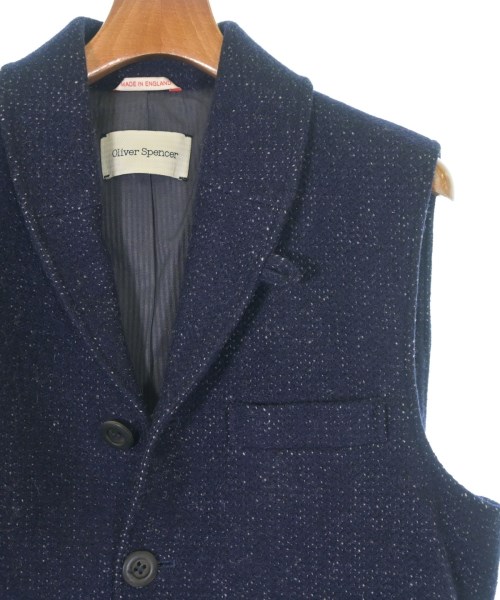 Oliver Spencer（オリバースペンサー）カジュアルシャツ 紺 サイズ:42(XS位) メンズ/2200622638188