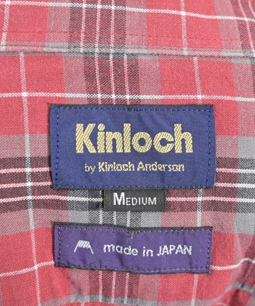 Kinloch Anderson（キンロックアンダーソン）カジュアルシャツ 赤 サイズ:M メンズ/2200627706240