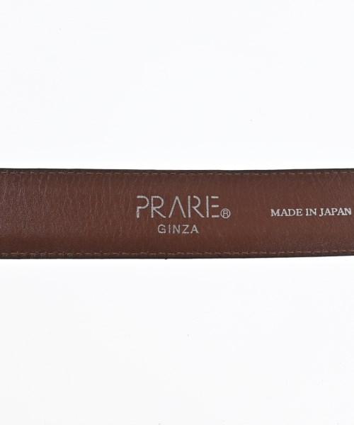 PRARE（プレリー）ベルト 黒 サイズ:- メンズ/2200681337374