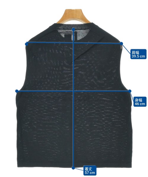 VAN DER STRAETE（ヴァンデルストラー）ベスト/ノースリーブ 黒 サイズ:S レディース/2200676282054