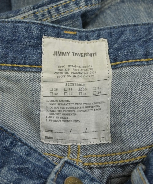 JIMMY TAVERNITI（ジミータベルニティ）デニムパンツ 青 サイズ:30(M位) メンズ/2200615420127