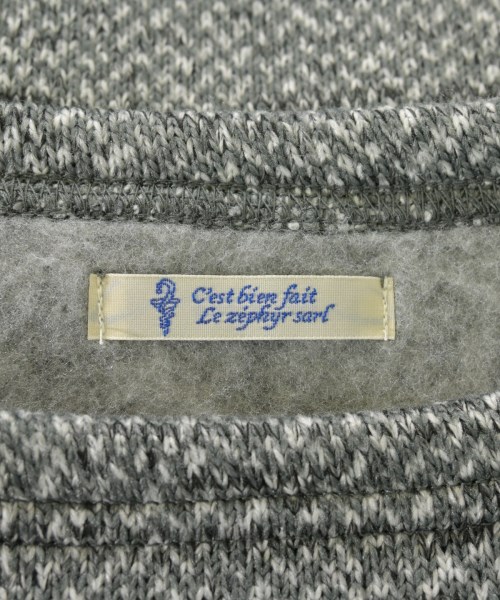 C'est bien fait Le zephyr sarl（セビアンフェールゼフィール）スウェット グレー サイズ:1(S位) レディース/2200639069111