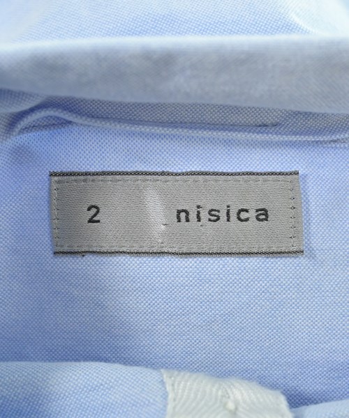 nisica（ニシカ）カジュアルシャツ 青 サイズ:2(M位) レディース/2200615286273